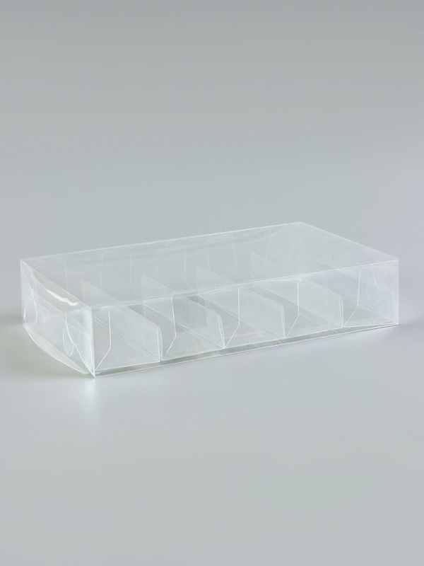 Коробка под 5 эклеров из PVC, 25 х 15 х 5 см Коробка под 5 эклеров из PVC, 25 х 15 х 5 см