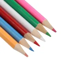 Карандаши Calligrata, цветные, двухцветные, 12 цветов, 6 шт., деревянные, трёхгранные