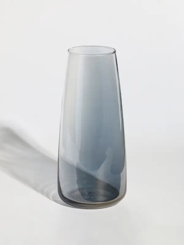 Ваза стекло настольная  Ваза стекло настольная "Кэнди" 22х9х6,5 см, серый