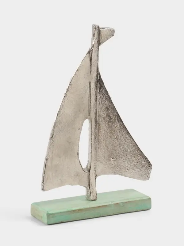Сувенир &laquo;Парусник&raquo;, 6&times;22&times;32 см, алюминий, дерево
