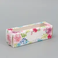 Коробка для макарун, кондитерская упаковка &laquo;Счастье в тебе&raquo;, 18&times;5.5&times;5.5 см