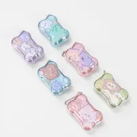 Набор для контактных линз, в футляре с зеркалом, 4 предмета, цвет МИКС