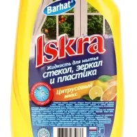 Средство для мытья стёкол, БАРХАТ ISKRA, &laquo;Цитрусовый микс&raquo;, с курком, 500 мл