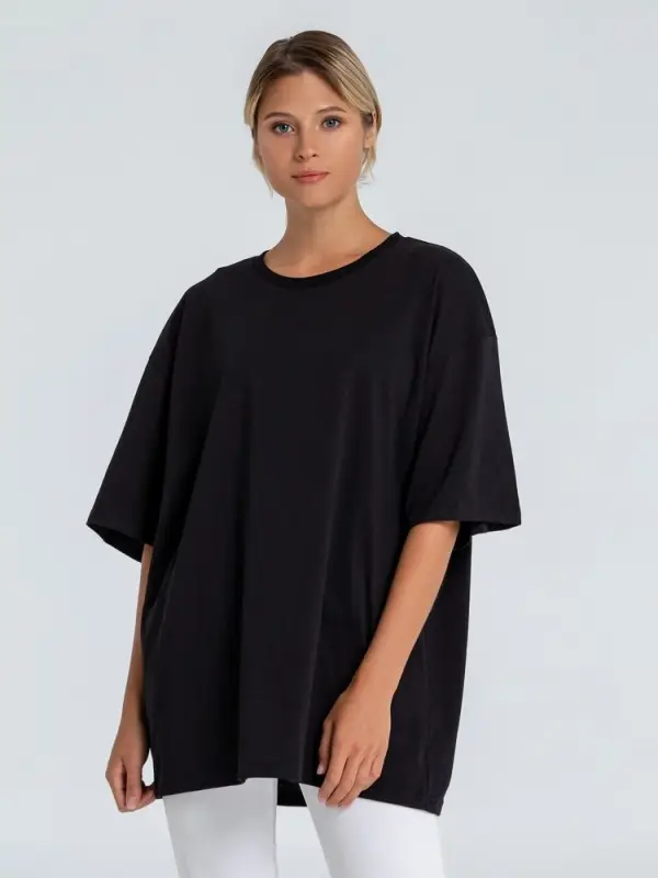 Футболка оверсайз «Внутренний Рим», черная, размер XS/S