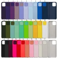 Чехол iPh 12 Pro Max (6.7) Silicon Сase APL WS (с лого)