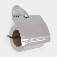 Держатель для туалетной бумаги с крышкой Accoona A11105, хром