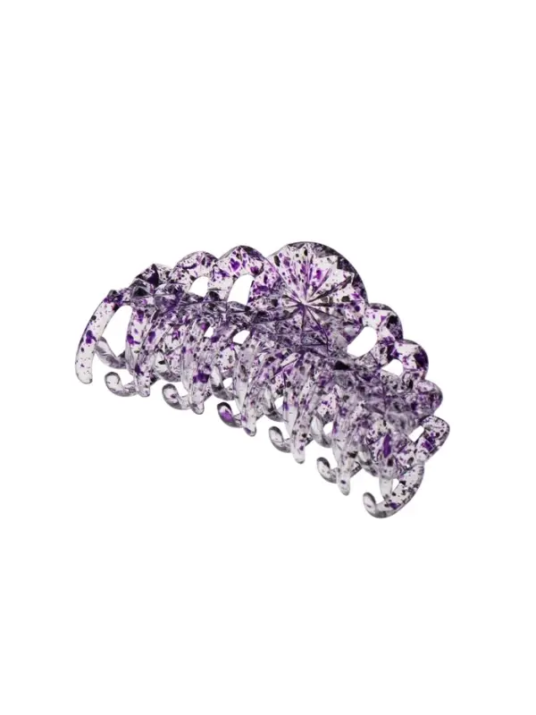 Крабик для волос &laquo;Бетуль&raquo;, узор, 9 см, МИКС