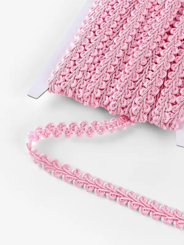 Тесьма декоративная &laquo;Шанель&raquo;, 12 мм, 10&plusmn;1 м, розовая