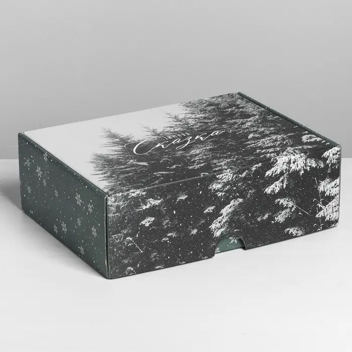 Коробка подарочная новогодняя складная &laquo;Зимняя сказка&raquo;, 30.7&times;22&times;9.5 см, Новый год