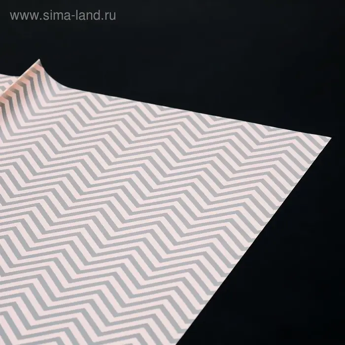 Плёнка матовая с рисунком «Волна», персиковая, 57×57 см Плёнка матовая с рисунком «Волна», персиковая, 57×57 см