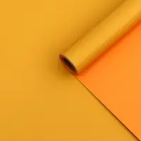 Пленка матовая для цветов и букетов, жёлтый, оранжевый, 0.58&times;10 м