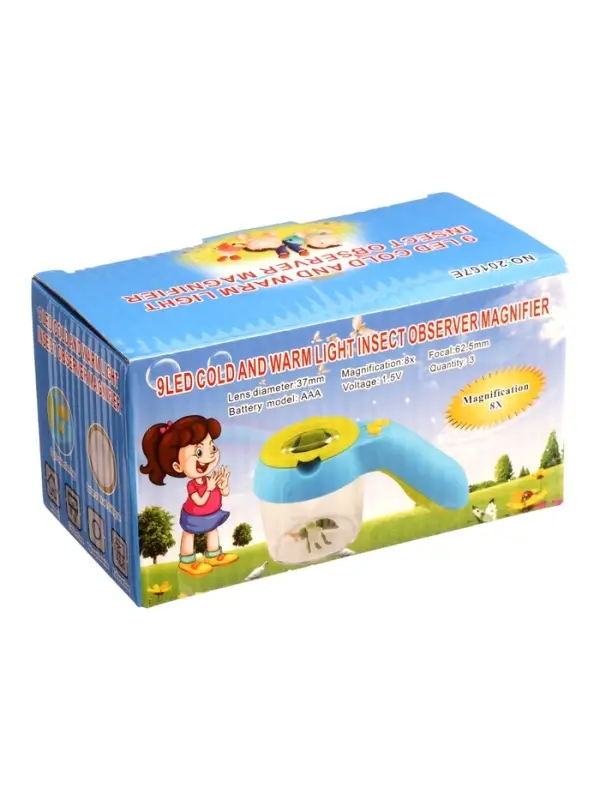 Набор &laquo;Юный натуралист&raquo;: стакан, лупа с линзой 35 мм, с подсветкой