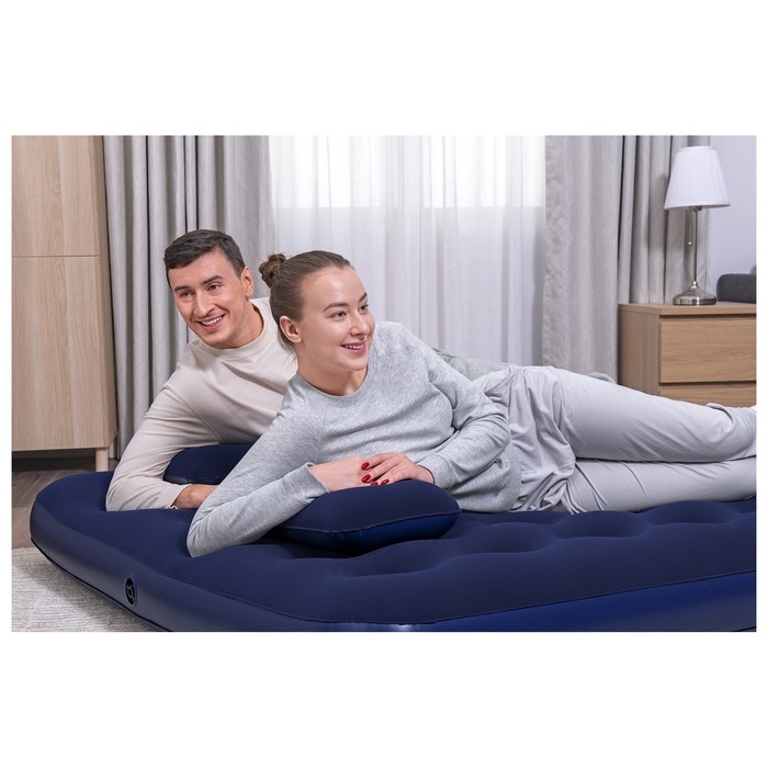 Матрас надувной Pavillo, 203 х 152 х 22 см, ручной насос, 2 подушки, 67374 Bestway Матрас надувной Pavillo, 203 х 152 х 22 см, ручной насос, 2 подушки, 67374 Bestway