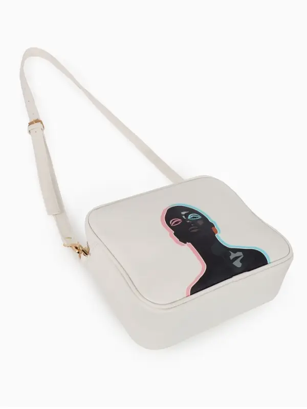 Сумка женская кросс-боди TEXTURA на молнии, 22&times;8&times;17 см, белая