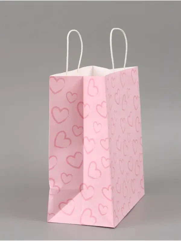 Пакет подарочный &laquo;Сердца&raquo;, 28 х 32 х 15 см
