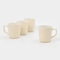 Набор кружек 4 шт  "Loft" размер 12х9х10 см цвет молочный