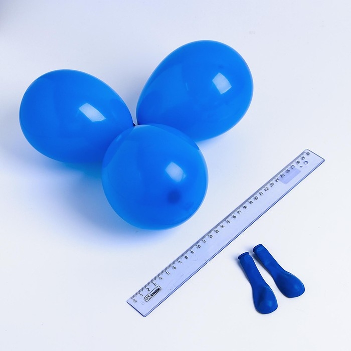 Шар латексный 5 Шар латексный 5", пастель, набор 100 шт.., водные бомбочки, цвет синий