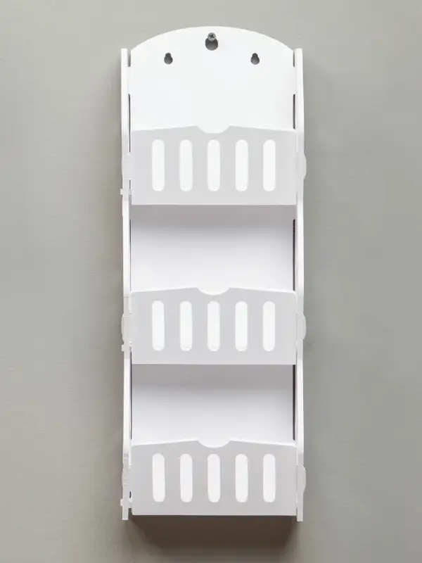 Полка для ванной комнаты, 45&times;11&times;17 см, цвет белый