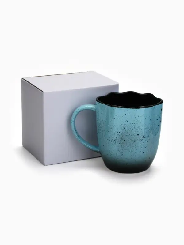 Кружка чайная керамическая &laquo;Синяя&raquo;, 350 мл