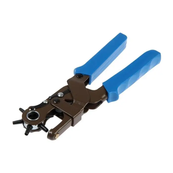 Дырокол просекатель для кожи и картона ТУНДРА, усиленный, 2-2.5-3-3.5-4-4.5 мм, 235 мм