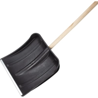 Лопата в сборе с берез/черенк 1сорт D32мм 400х370мм пласт/ковш оцинк планка
