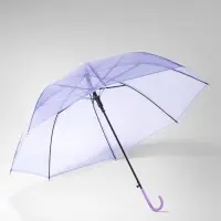 Зонт - трость полуавтоматический, 8 спиц, R=46/55 см, d=92 см, МИКС