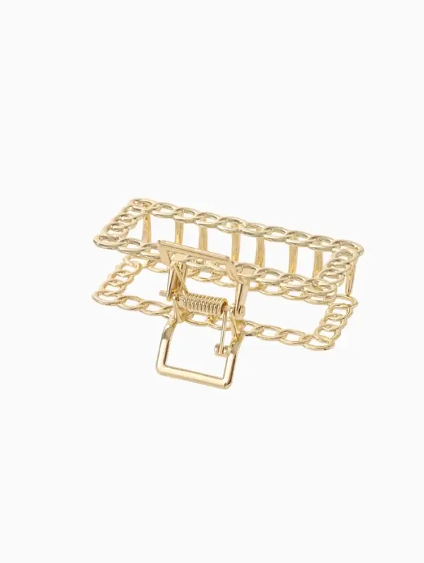 Крабик для волос &laquo;Дороти&raquo;, прямой, 7 см, золотистый