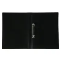 Папка на 2 кольцах А4, Calligrata, 18 мм, 500 мкм, черная
