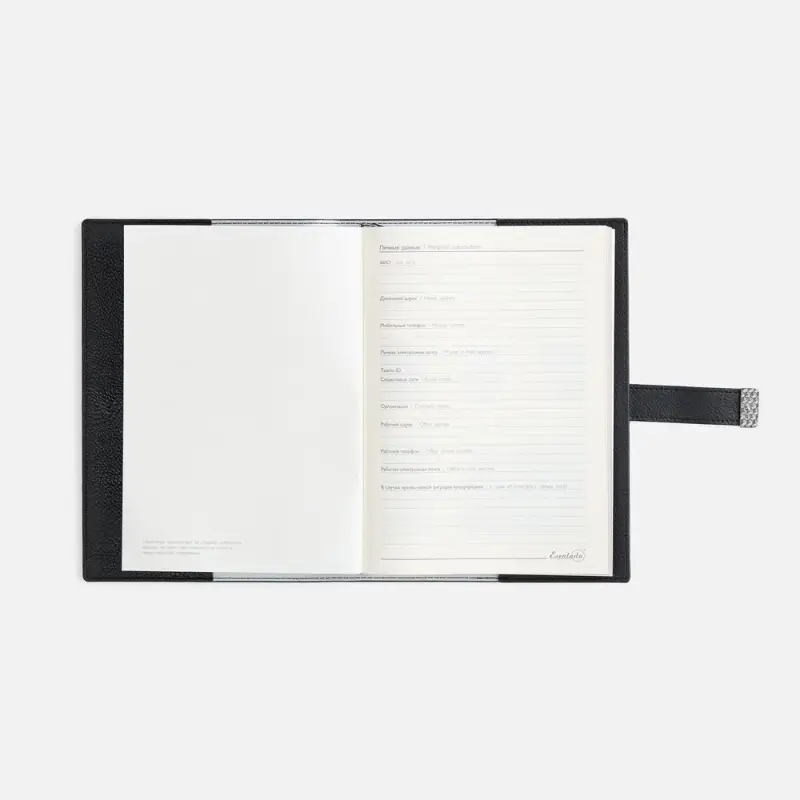 Ежедневник Repute, недатированный, черный Ежедневник Repute, недатированный, черный