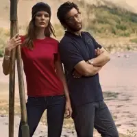 Футболка женская Ladies American T, серый меланж, размер XXL