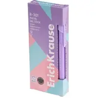 Ручка гелевая ErichKrause. R-301 Gel Stick Pastel, чёрный стержень, узел 0.5 мм