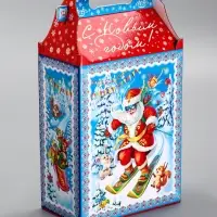 Подарочная новогодняя коробка &laquo;Олимпиада&raquo;, для сладких подарков, 17.8&times;10&times;32.5 см