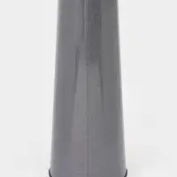 Вазон без ручек, 11 л, h=50 см, нержавеющая сталь, графитовый