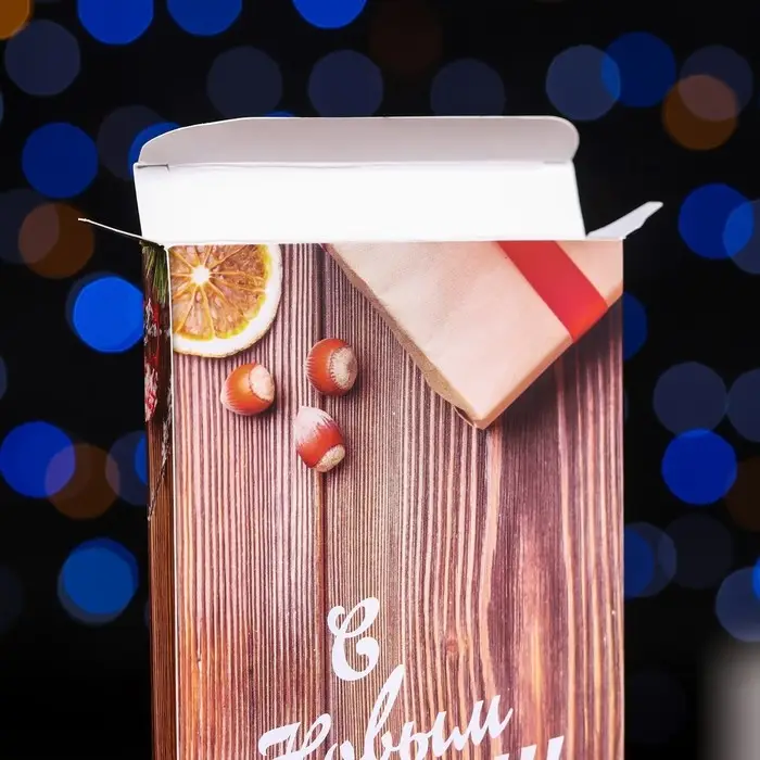 Коробка для шоколада с окном «Новогодняя открытка», 17.1×8×1.4 см Коробка для шоколада с окном «Новогодняя открытка», 17.1×8×1.4 см