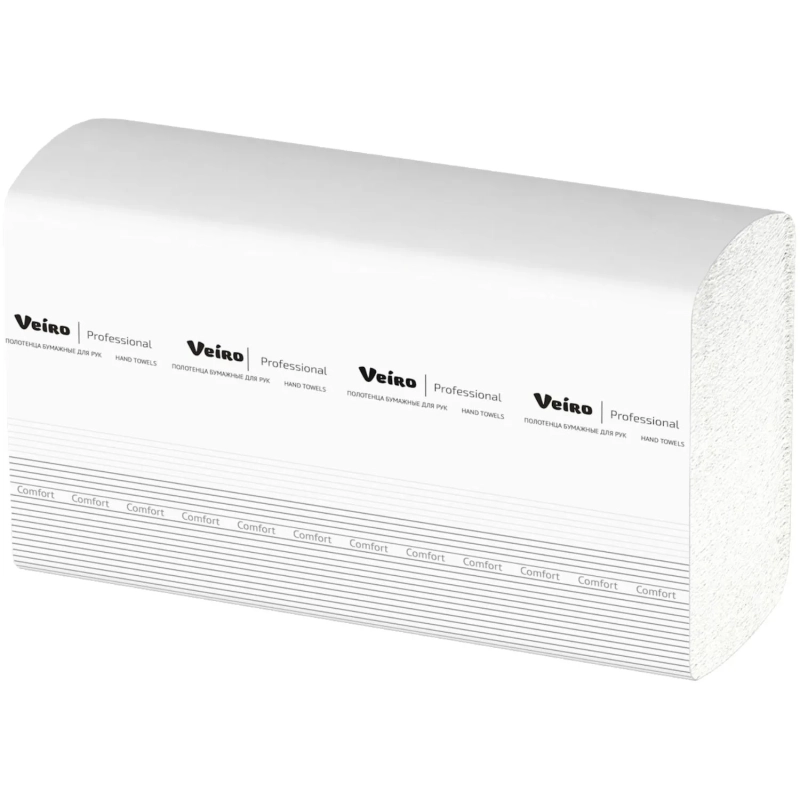 Полотенца бумажные W-сл Veiro Professional 2сл 150лист 21 пач/уп KW208_УГМК