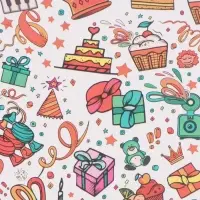 Бумага упаковочная &laquo;Угощения&raquo;, глянец, 70&times;100 см