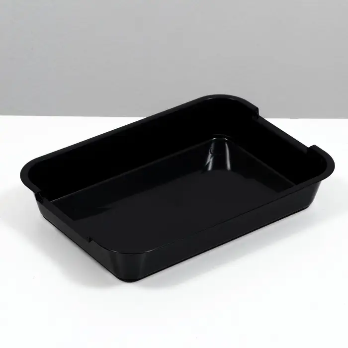 Туалет средний без сетки 36&times;26&times;6.5 см, чёрный