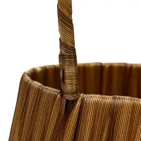 Корзина пластик 10 х 10 х 10 см, ручка__коричневый