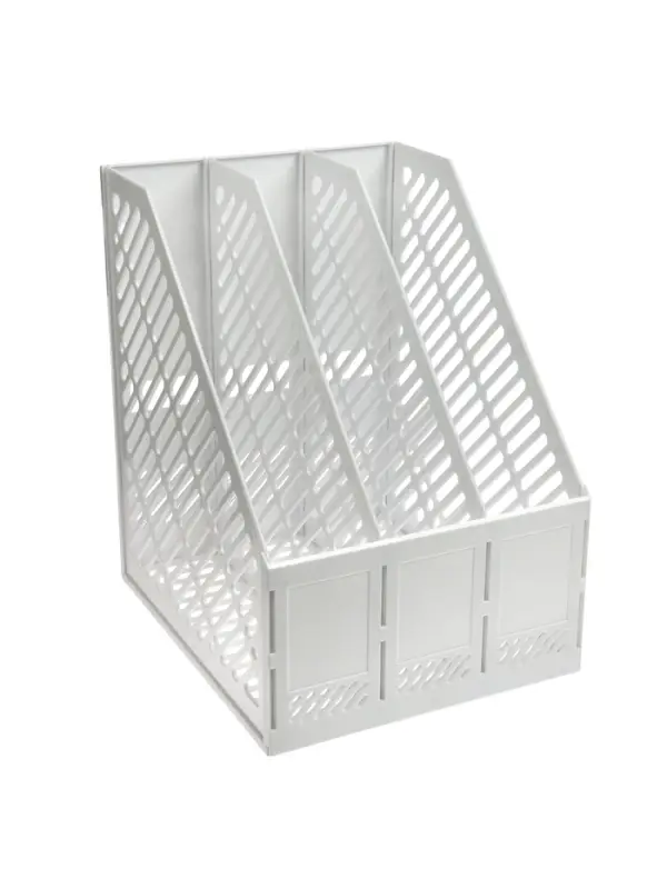 Подставка для бумаг ErichKrause Classic, белая, пластик