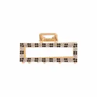 Крабик для волос &laquo;Флора&raquo;, прямой, 7 см, золото