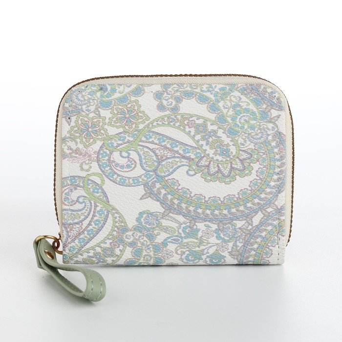 Кошелёк женский на молнии, цвет белый Кошелёк женский на молнии, цвет белый