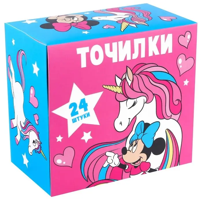 Точилка пластиковая прямоугольная, «Минни Маус»