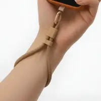 Шнурок для телефона на запястье, 17 см, коричневый