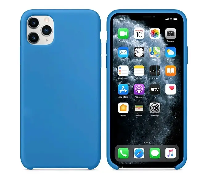 Чехол iPh 11 Pro Max Silicon Case 100% ORG Surf Blue (c LOGO) Чехол iPh 11 Pro Max Silicon Case 100% ORG Surf Blue (c LOGO)