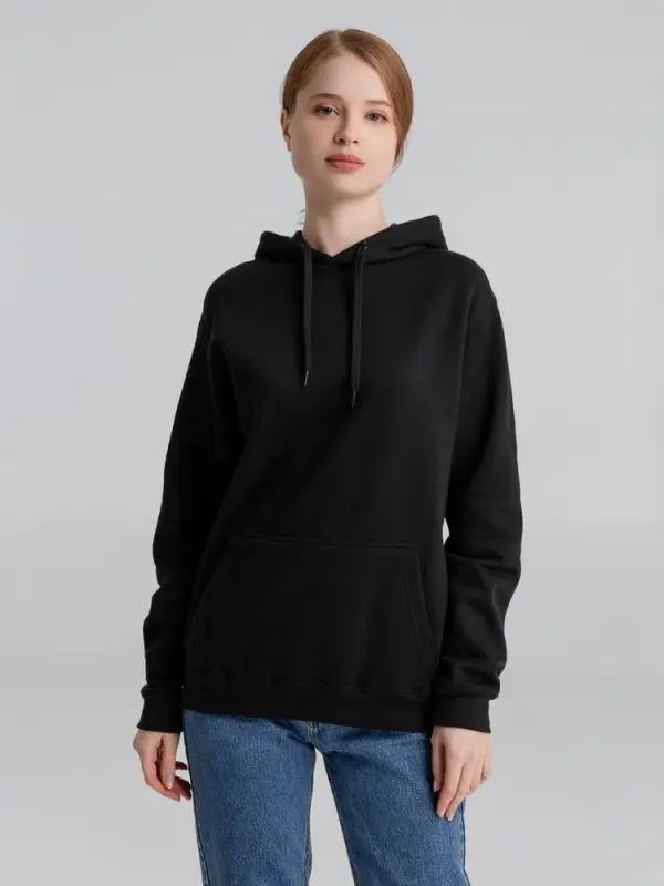 Толстовка с капюшоном Slam 320, черная, размер XS