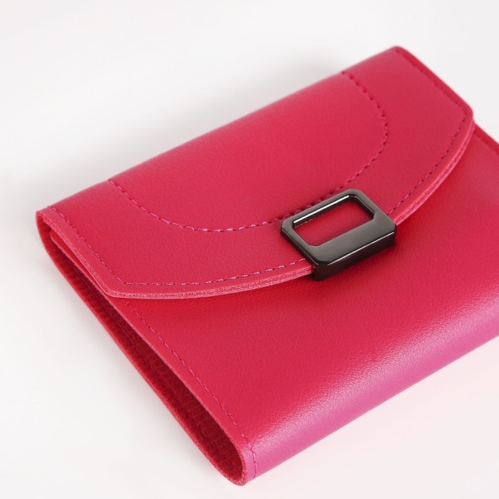 Кошелёк женский на кнопке, цвет розовый Кошелёк женский на кнопке, цвет розовый