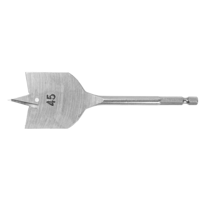 Сверло по дереву перовое ТУНДРА, шестигранный хвостовик, 45 х 152 мм Сверло по дереву перовое ТУНДРА, шестигранный хвостовик, 45 х 152 мм