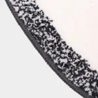 Коврик Доляна Kitty, 55&times;64 см, ворс 1 см, микрофибра, серо - белый