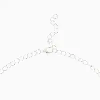 Набор 2 предмета: серьги, колье &laquo;Листопад&raquo;, ромб, изумрудно-белый в серебре, 45 см