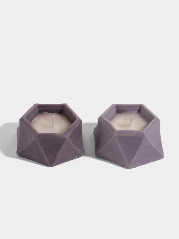 Свеча шестиугольная, 6&times;6&times;3 см, соевый воск